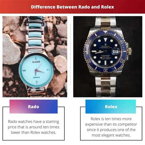 Rado vs. Rolex: Know the Difference